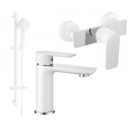 Mexen Alfa DQ40  set de  dus , alb /chrom - 745704DQ40-02 Baterie set complet 467680 Mexen