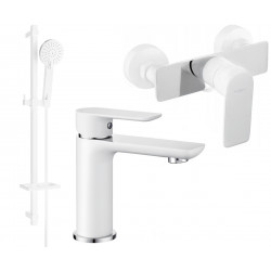 Mexen Alfa DQ40  set de  dus , alb /chrom - 745704DQ40-02 Baterie set complet 467680 Mexen