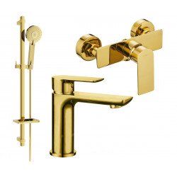 Mexen Alfa DQ40  set de  dus ,  auriu  - 745704DQ40-50