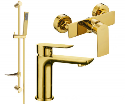 Mexen Alfa DF02  set de  dus ,  auriu  - 745704DF02-50