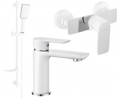 Mexen Alfa DF54  set de  dus , alb /chrom - 745704DF54-02