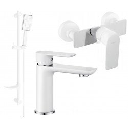 Mexen Alfa DF54  set de  dus , alb /chrom - 745704DF54-02 Baterie set complet 467680 Mexen