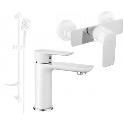 Mexen Alfa DF62  set de  dus , alb /chrom - 745704DF62-02 Baterie set complet 467680 Mexen