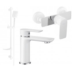 Mexen Alfa DF62  set de  dus , alb /chrom - 745704DF62-02 Baterie set complet 467680 Mexen