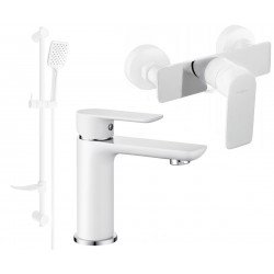 Mexen Alfa DF62  set de  dus , alb /chrom - 745704DF62-02