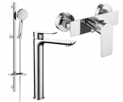 Mexen Alfa DQ40  set de  dus , chrom - 745714DQ40-00