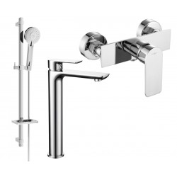 Mexen Alfa DQ40  set de  dus , chrom - 745714DQ40-00 Baterie set complet 467680 Mexen