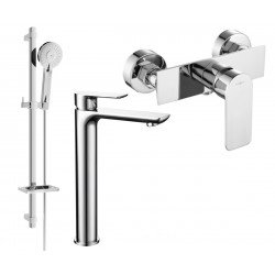 Mexen Alfa DQ40  set de  dus , chrom - 745714DQ40-00 Baterie set complet 467680 Mexen