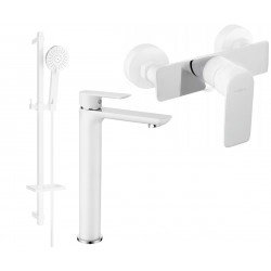 Mexen Alfa DQ40  set de  dus , alb /chrom - 745714DQ40-02 Baterie set complet 467680 Mexen