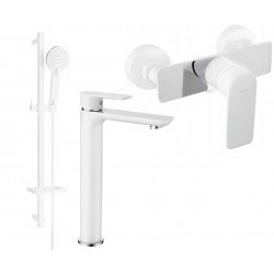 Mexen Alfa DQ40  set de  dus , alb /chrom - 745714DQ40-02 Baterie set complet 467680 Mexen