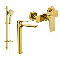 Mexen Alfa DQ40  set de  dus ,  auriu  - 745714DQ40-50 Baterie set complet 467680 Mexen