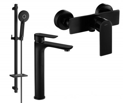 Mexen Alfa DQ40  set de  dus ,  negru  - 745714DQ40-70