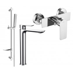 Mexen Alfa DF72  set de  dus , chrom - 745714DF72-00 Baterie set complet 467680 Mexen