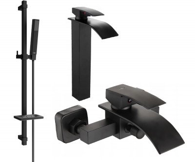 Mexen Aries DQ77  set de cada ,  negru  - 744813DQ77-70