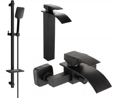 Mexen Aries DQ62  set de cada ,  negru  - 744813DQ62-70