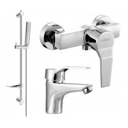 Mexen Caro DF72  set de  dus , chrom - 746604DF72-00 Baterie set complet 467680 Mexen