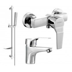 Mexen Caro DF72  set de  dus , chrom - 746604DF72-00 Baterie set complet 467680 Mexen