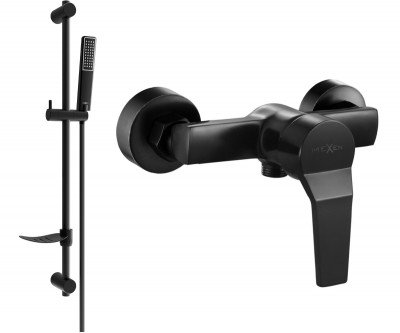 Mexen Caro DF72  baterie de  dus  cu set de  dus  ,  negru  - 74664DF72-70
