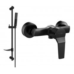 Mexen Caro DF72  baterie de  dus  cu set de  dus  ,  negru  - 74664DF72-70 Baterie set complet 467680 Mexen