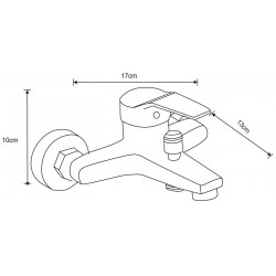 Mexen Caro R72 baterie Cada cu set de  dus  ,  negru  - 74663R72-70