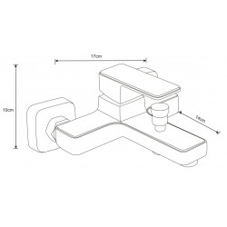 Mexen Cetus DQ45  set de cada ,  auriu  - 744313DQ45-50