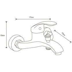 Mexen Fabia DF72  set de cada , chrom - 746503DF72-00
