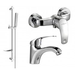 Mexen Fabia DF72  set de  dus , chrom - 746504DF72-00 Baterie set complet 467680 Mexen