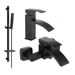 Mexen si bra DQ77  set de cada ,  negru  - 745103DQ77-70