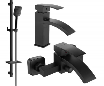 Mexen si bra DQ62  set de cada ,  negru  - 745103DQ62-70