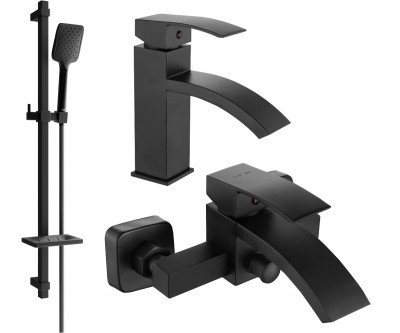 Mexen si bra DQ62  set de cada ,  negru  - 745103DQ62-70