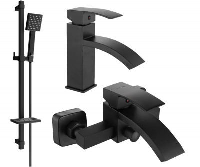 Mexen si bra DQ45  set de cada ,  negru  - 745103DQ45-70