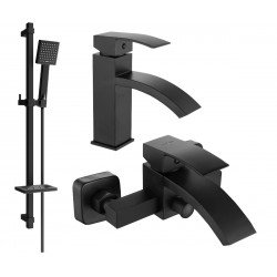 Mexen si bra DQ45  set de cada ,  negru  - 745103DQ45-70