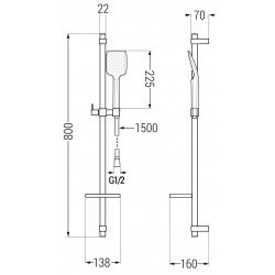 Mexen si bra DQ62  set de cada ,  auriu  - 745113DQ62-50