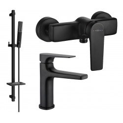 Mexen Lynx DQ72  set de  dus ,  negru  - 745904DQ72-70