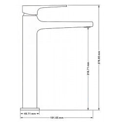 Mexen Lynx DQ62  set de  dus ,  auriu  - 745914DQ62-50