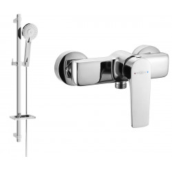 Mexen Lynx DQ40  baterie de  dus  cu set de  dus  , chrom - 74594DQ40-00 Baterie set complet 467680 Mexen