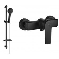 Mexen Lynx DQ40  baterie de  dus  cu set de  dus  ,  negru  - 74594DQ40-70