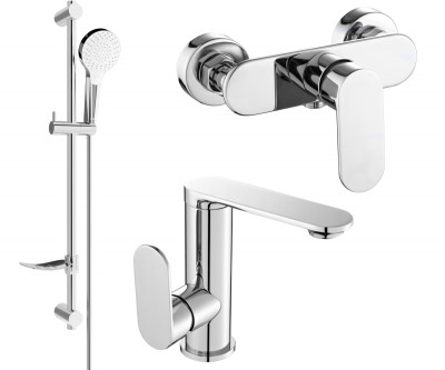 Mexen si lo DF05  set de  dus , chrom - 713054DF05-00