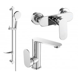 Mexen si lo DF05  set de  dus , chrom - 713054DF05-00 Baterie set complet 467680 Mexen