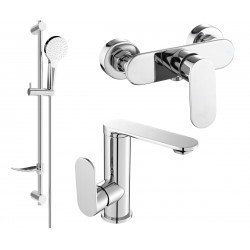 Mexen si lo DF05  set de  dus , chrom - 713054DF05-00 Baterie set complet 467680 Mexen