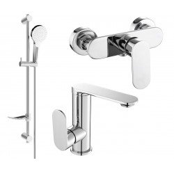 Mexen si lo DF05  set de  dus , chrom - 713054DF05-00 Baterie set complet 467680 Mexen