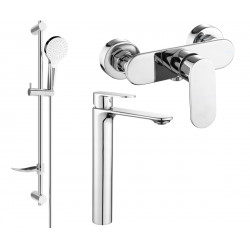 Mexen si lo DF05  set de  dus , chrom - 71314DF05-00 Baterie set complet 467680 Mexen