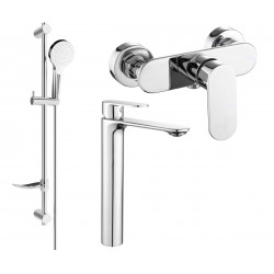 Mexen si lo DF05  set de  dus , chrom - 71314DF05-00 Baterie set complet 467680 Mexen