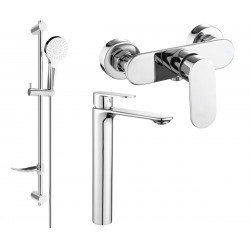 Mexen si lo DF05  set de  dus , chrom - 71314DF05-00 Baterie set complet 467680 Mexen