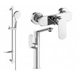 Mexen si lo DF05  set de  dus , chrom - 713154DF05-00 Baterie set complet 467680 Mexen