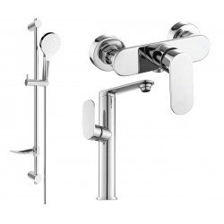 Mexen si lo DF05  set de  dus , chrom - 713154DF05-00 Baterie set complet 467680 Mexen