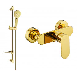 Mexen si lo DF40  baterie de  dus  cu set de  dus  ,  auriu  - 7134R40-50 Baterie set complet 467680 Mexen