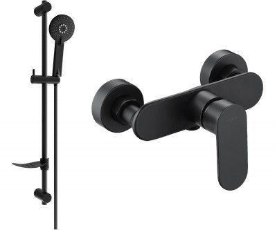 Mexen si lo DF40  baterie de  dus  cu set de  dus  ,  negru  - 7134R40-70