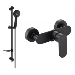 Mexen si lo DF40  baterie de  dus  cu set de  dus  ,  negru  - 7134R40-70 Baterie set complet 467680 Mexen