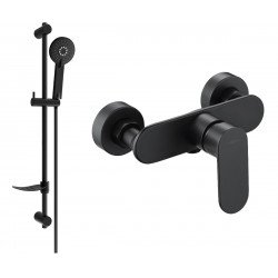 Mexen si lo DF40  baterie de  dus  cu set de  dus  ,  negru  - 7134R40-70 Baterie set complet 467680 Mexen